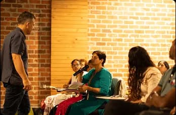 Indoor group gathering